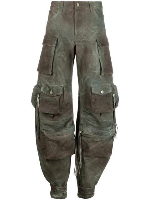 The Attico camouflage cargo jeans - Green - zdjęcie produktu nr 1