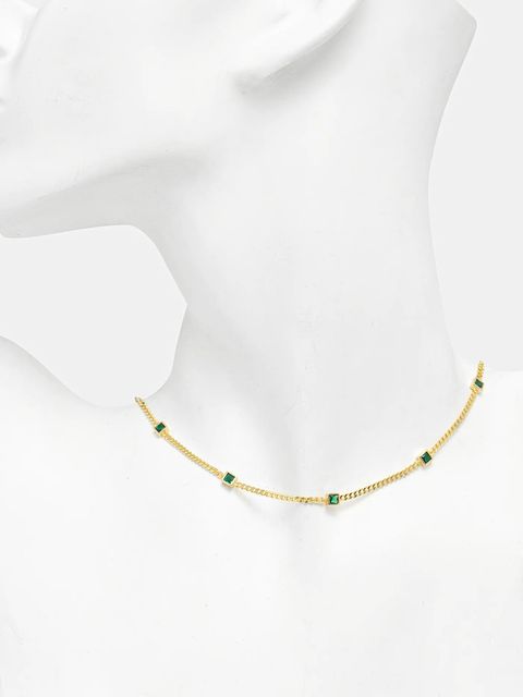 Answear.LAB naszyjnik ze srebra 925 pozłacanego 18k złotem