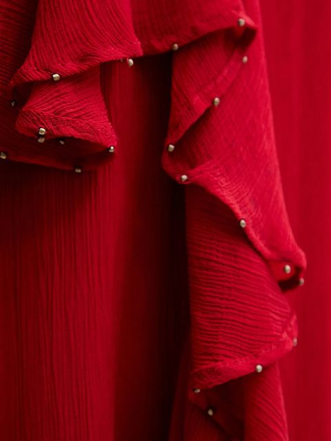 Hoss Intropia spódnica kolor czerwony maxi rozkloszowana 8429025