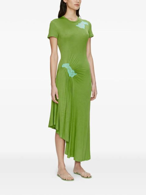 Christopher Esber Delphin lace-panelled midi dress - Green - zdjęcie produktu nr 2