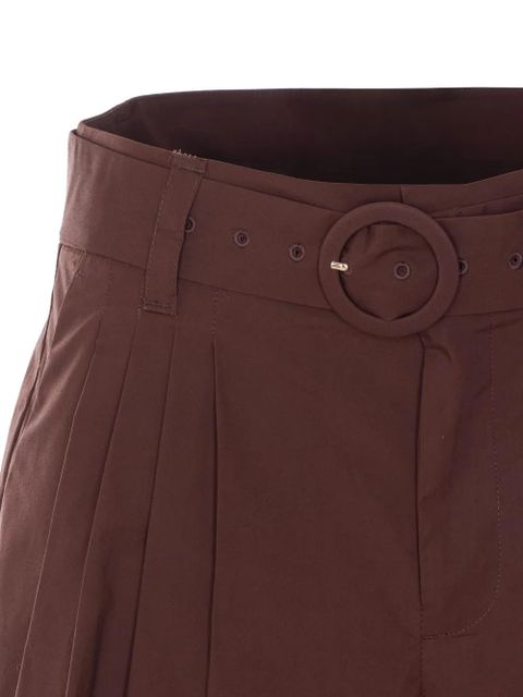 TWINSET belted shorts - Brown