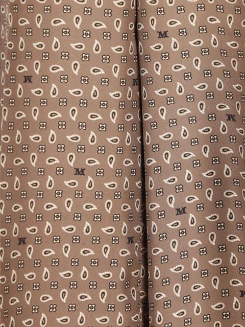 Max Mara elasticated patterned trousers - Brown