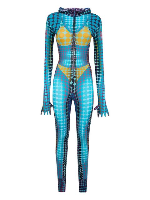 Jean Paul Gaultier polka-dot jumpsuit - Blue - zdjęcie produktu nr 1