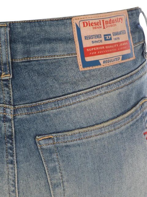 Diesel logo-patch flared jeans - Blue