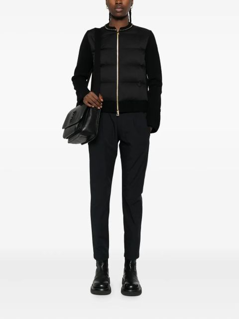 Moncler quilted chain-trimmed puffer jacket - Black - zdjęcie produktu nr 2