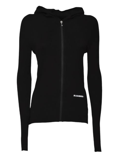 Jil Sander logo-print hoodie - Black - zdjęcie produktu nr 1