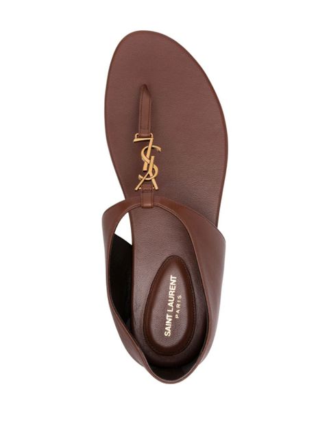 Saint Laurent Cassandra sandals - Brown