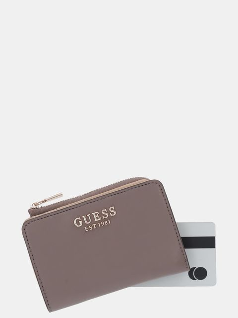 Guess portfel JANE damski kolor brązowy SWVG98 91156