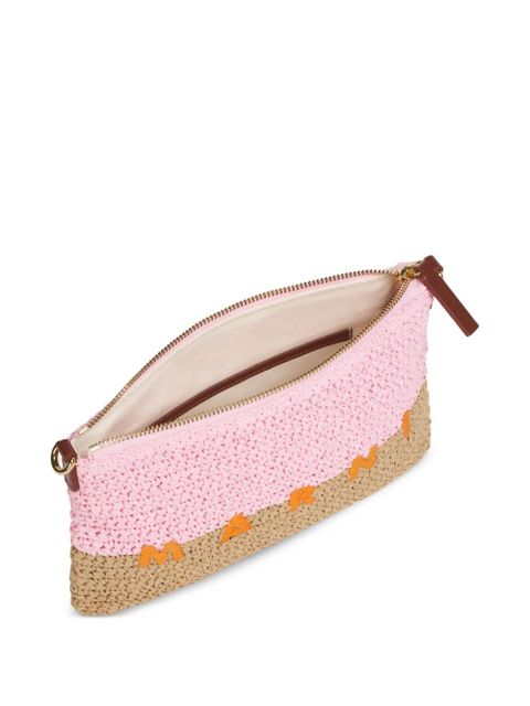 Marni zip closure logo mini bag - Pink