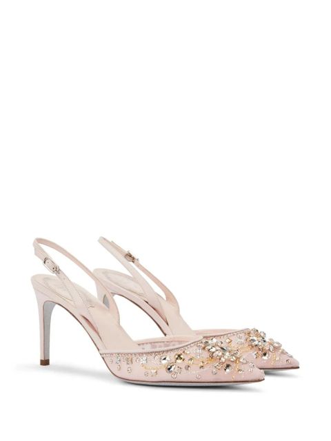 René Caovilla 75mm Cinderella pumps - Pink