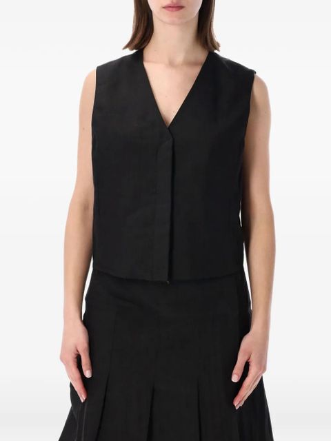 OUR LEGACY V-neck vest - Black - zdjęcie produktu nr 1