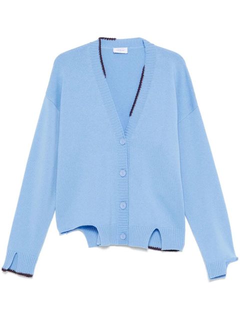 Off-White cut-out cardigan - Blue - zdjęcie produktu nr 1