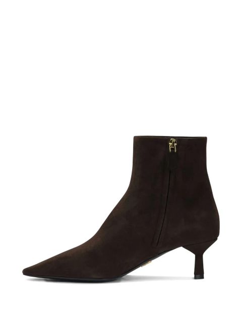 Prada 55mm suede ankle boots - Brown
