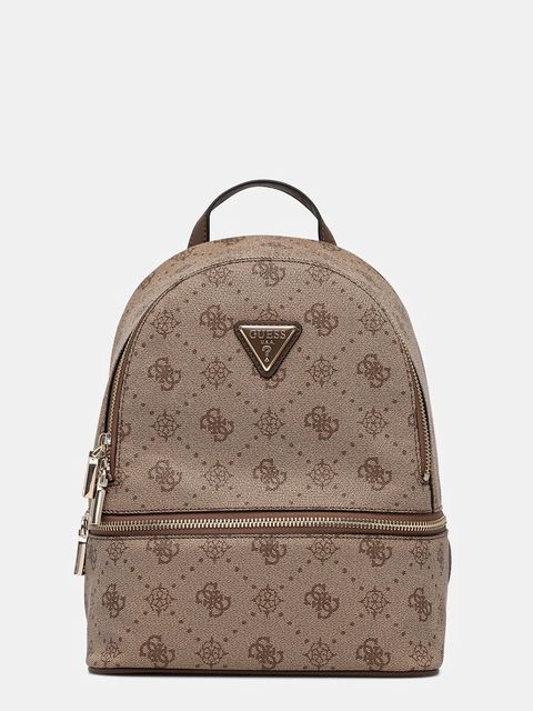 Guess plecak SILIA damski kolor beżowy mały wzorzysty TWGP98 90032 - zdjęcie produktu nr 1