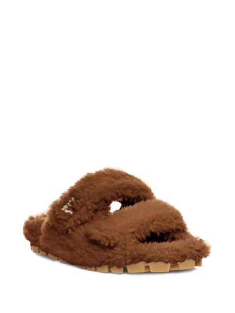 Miu Miu shearling sandals - Brown - zdjęcie produktu nr 2