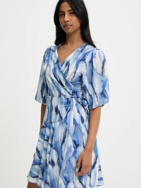 Answear.LAB sukienka kolor niebieski mini rozkloszowana - zdjęcie produktu nr 1