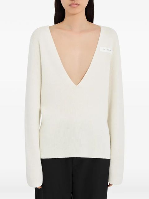 MM6 Maison Margiela V-neck sweater - Neutrals