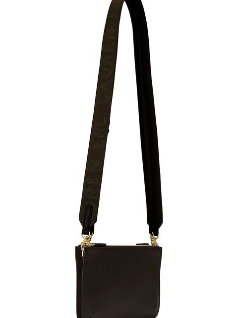 Lauren Ralph Lauren torebka skórzana kolor czarny 431970155