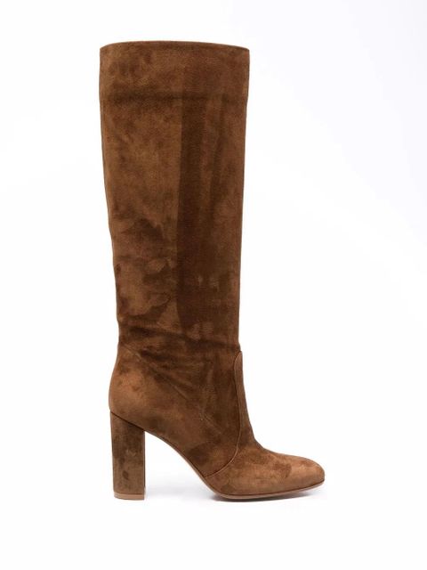 Gianvito Rossi Glen 85mm knee-length boots - Brown - zdjęcie produktu nr 1