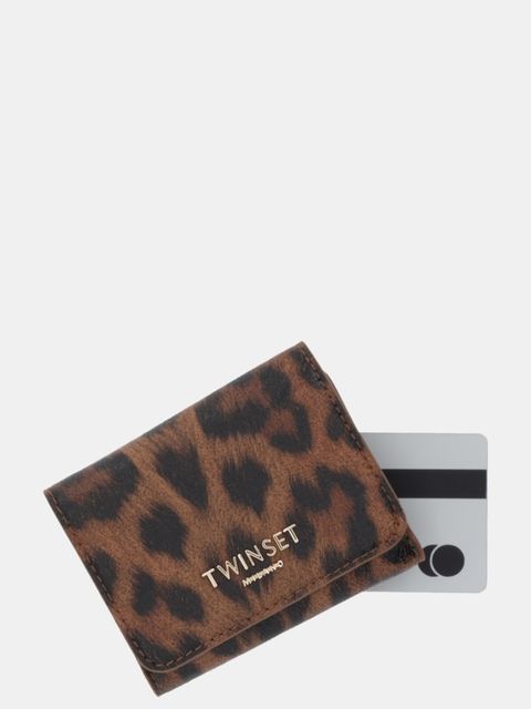 Twinset portfel damski kolor brązowy 252TL8015