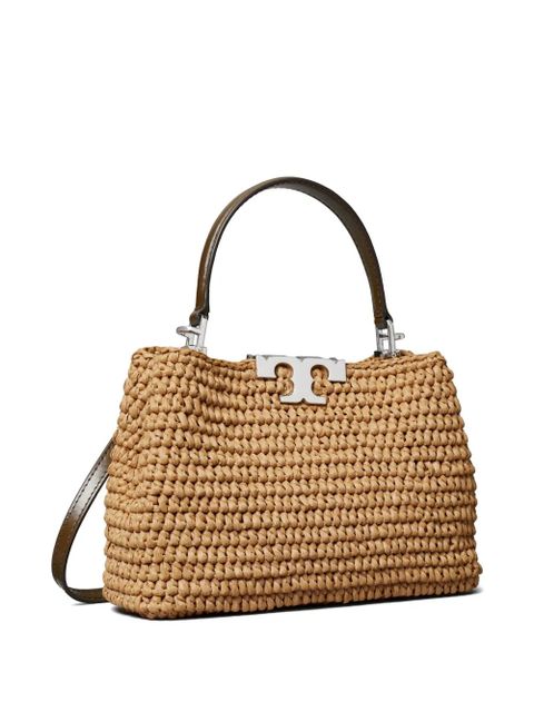 Tory Burch Eleanor raffia satchel - Neutrals