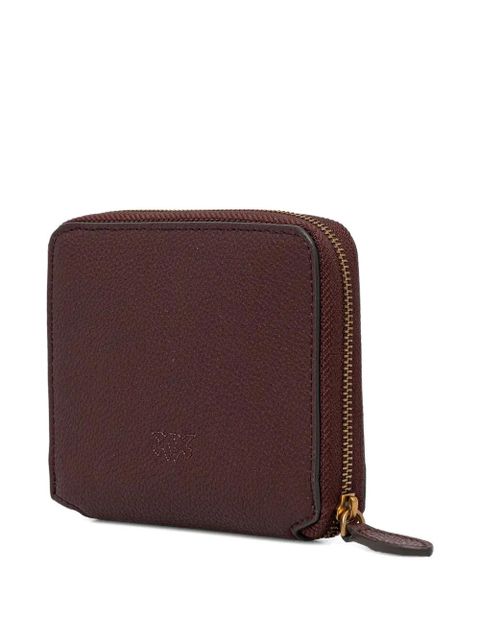 PINKO small square leather wallet - Brown