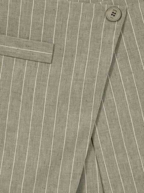 Maje button striped shorts - Grey - zdjęcie produktu nr 2