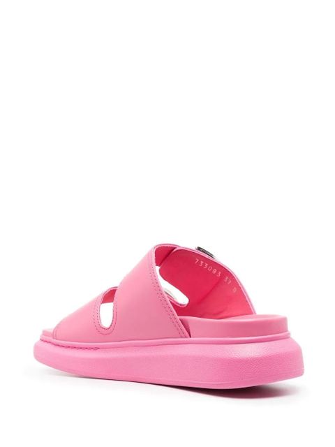 Alexander McQueen 50mm double-buckle sandals - Pink