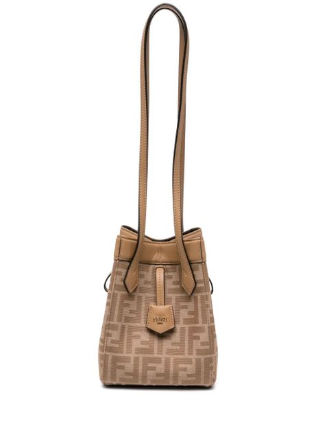 FENDI mini Origami bucket bag - Brown - zdjęcie produktu nr 1