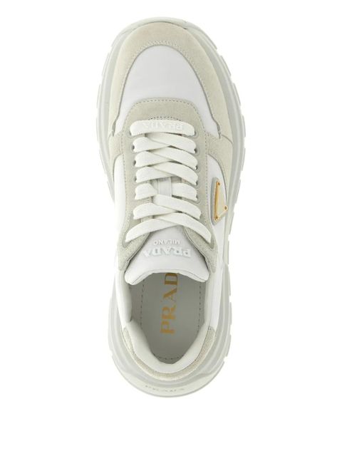 Prada Prax 01 metal-triangle sneakers - White