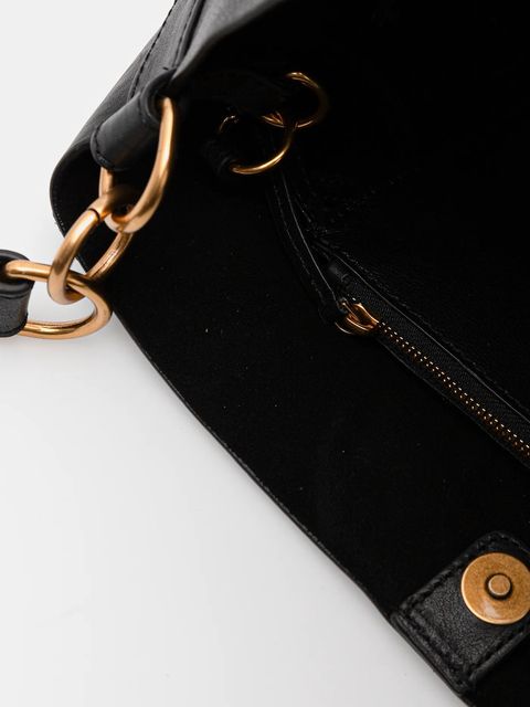 Sessun torebka skórzana kolor czarny 25102016