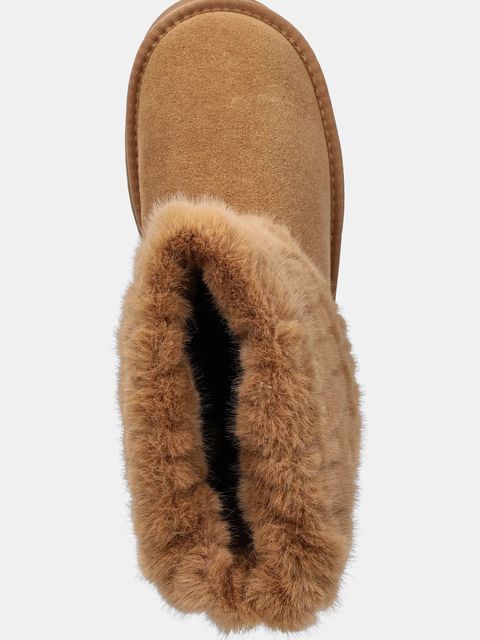 GOE śniegowce zamszowe kolor brązowy SS2N4308 BROWN - zdjęcie produktu nr 2