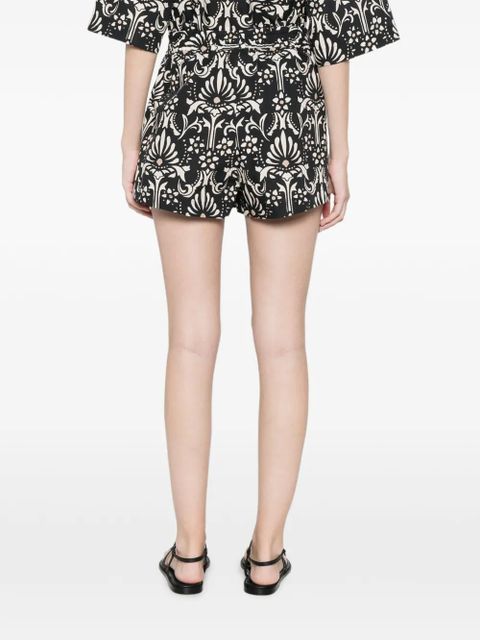 PINKO floral-print shorts - Black