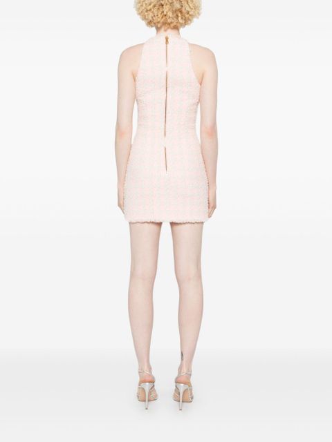 Balmain tweed mini dress - Pink