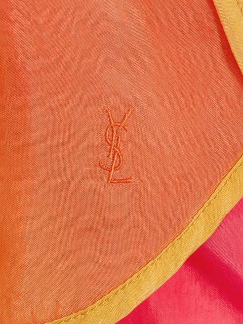 Saint Laurent logo-detail panelled shorts - Yellow