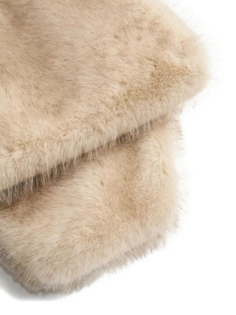 Valentino Garavani faux-fur scarf - Neutrals