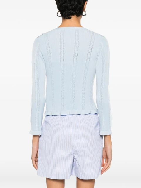 Maje buttoned cardigan set - Blue