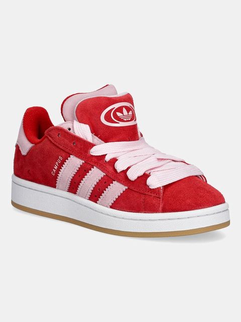 adidas Originals sneakersy zamszowe Campus 00S Double damskie kolor czerwony JQ5743 - zdjęcie produktu nr 1