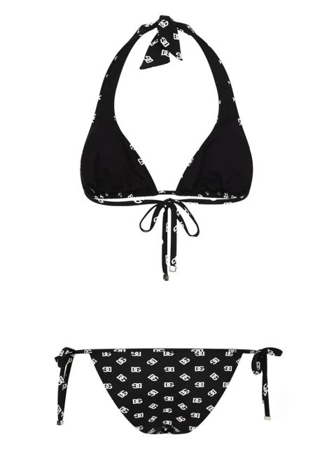 Dolce & Gabbana DNA DG-logo print triangle-cup bikini set - Black - zdjęcie produktu nr 2