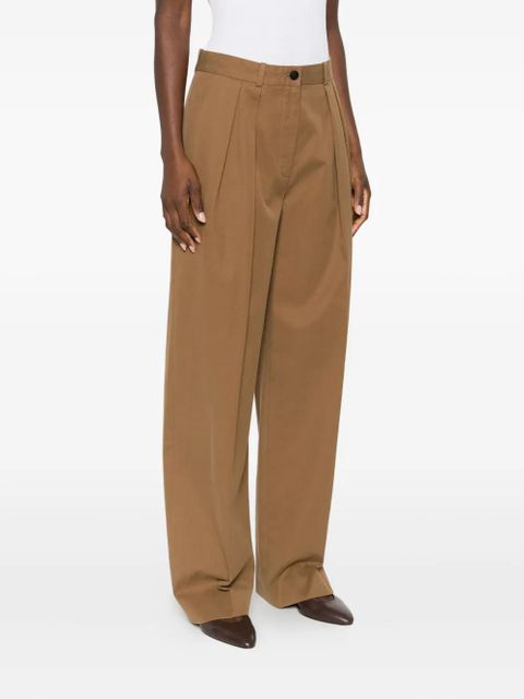 The Row Igor button pleated trousers - Brown