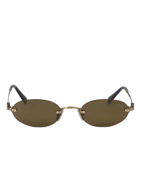 Miu Miu oval-frame sunglasses - Brown - zdjęcie produktu nr 1