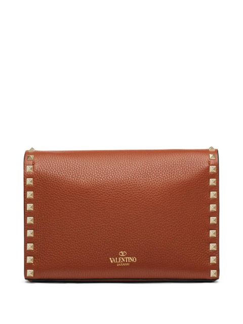 Valentino Garavani small Rockstud crossbody bag - Brown