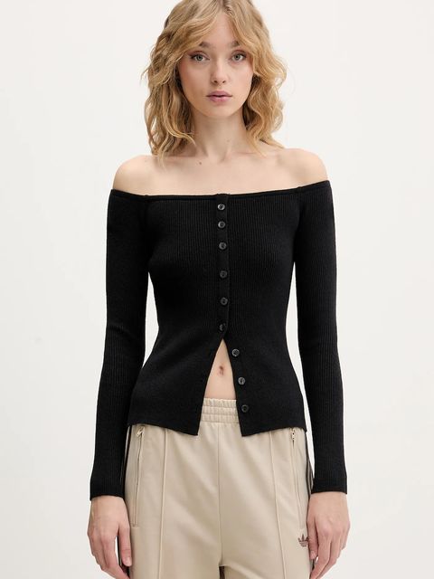 Abercrombie & Fitch sweter damskie kolor czarny lekki KI150-5429-900 - zdjęcie produktu nr 1