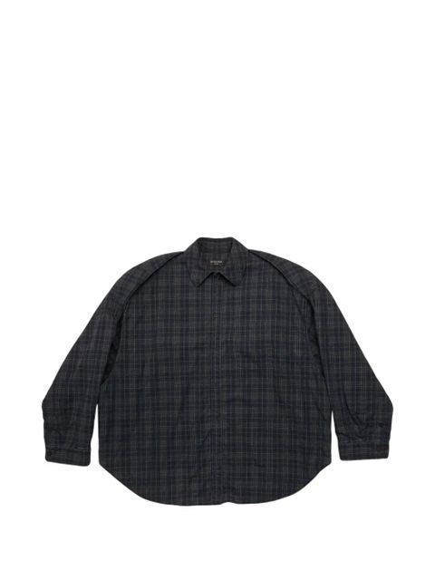 Balenciaga plaid-pattern shirt - Blue - zdjęcie produktu nr 1