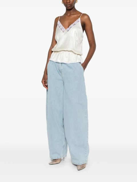 Magda Butrym lace ruffled top - Neutrals - zdjęcie produktu nr 2