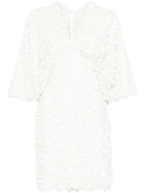 ROTATE BIRGER CHRISTENSEN wide sleeve mini dress - White - zdjęcie produktu nr 1