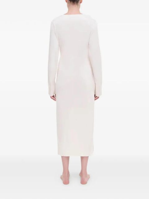 Simkhai Skyla V-neck wrap midi dress - Neutrals