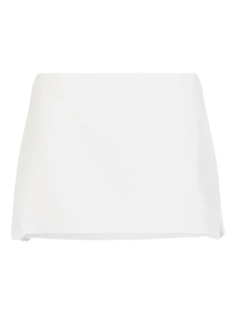 Miu Miu lace-detail mini skirt - White - zdjęcie produktu nr 2