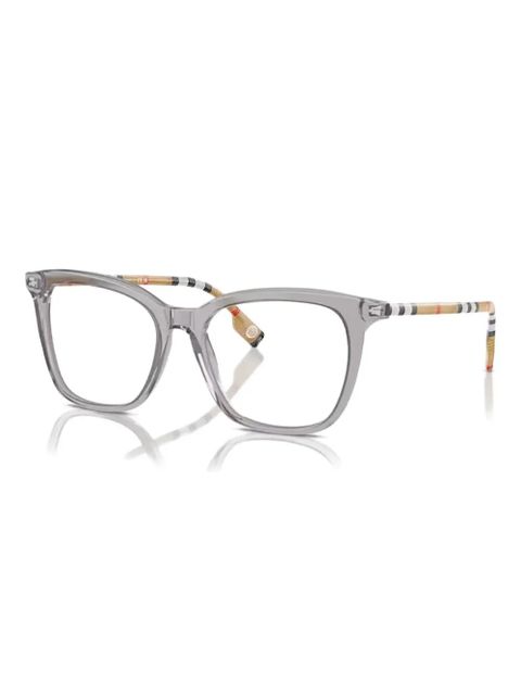 Burberry Eyewear check-pattern cat-eye glasses - Grey