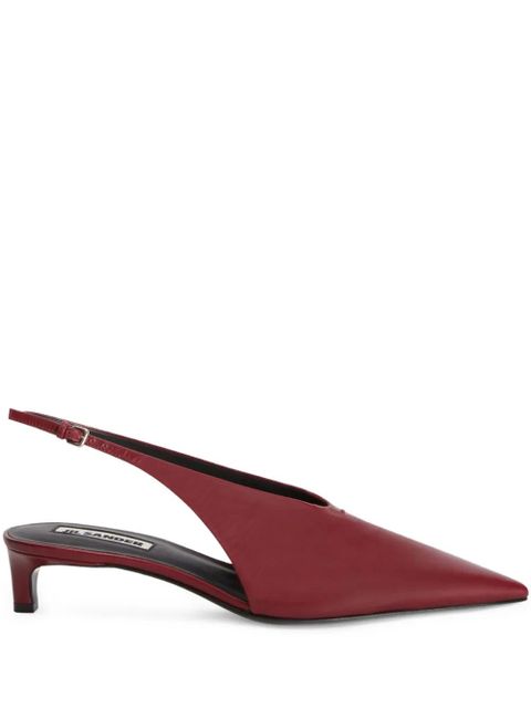 Jil Sander leather pumps - Red - zdjęcie produktu nr 1